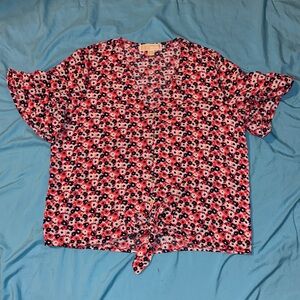 Floral Michael Kors short sleeve blouse